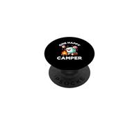 Kids One Happy Camper Baby Girl Marshmallow Camping PopSockets PopGrip Adhesivo