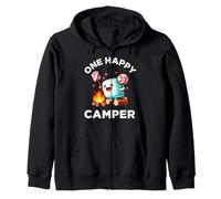 Kids One Happy Camper Baby Girl Marshmallow Camping Sudadera con Capucha