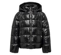 KIDS ONLY Chaqueta acolchada para niña KOGNEWEMMY Savannah OTW NOOS, color negro/detalle: Silver Trim, 128, Negro/detalle: plateado Trim, 128