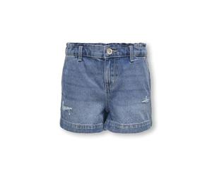 KIDS ONLY KOGCOMET Wide Des Shorts DNM PIM006 Noos, Shorts de Mezclilla Niñas, Light Blue Denim,