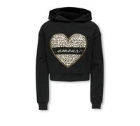 Kids Only Kogcooper Life Heart Ls Hoodie Swt Noos 13 - 14A Negro