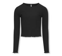 KIDS ONLY Kognella L/S O-Neck Top JRS Noos Camiseta de Manga Larga para niña, Negro, 110-116
