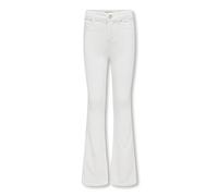 KIDS ONLY KOGROYAL Life REG Flared PIM Noos, Vaqueros Acampanados Niñas, White,