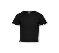 Kids Only KONNELLA S/S O-Neck Top Noos JRS Camiseta, Negro, 110 cm-116 cm para Niñas