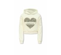 Kids Only Kogcooper Life Heart Ls Hoodie Swt Noos 7 - 8A Blanco