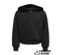 KIDS ONLY Sudadera con cremallera y capucha. Color Negro