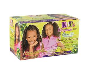 Kids Organics Aceite de oliva Ultra suave pelo Softening sistema Kit