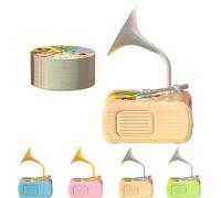 Kids Phonograph with 104 Cards, 2025 New Early Education Phonograph Story Machine, Toddler Gramophone Toy, Screen Free Portable Audio Player for Kids 3-12 Musical Sensory Toy for Boy Girl (Yellow)