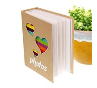 Kids Photo Book - Heart Pattern Memory Keepsake Album, Cute Childhood Scrapbook Collection, Photo Storage Organizer, Decorative Display Book, Sentimental Gift Record Album for Family Friends