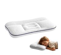 Kids Pillow - Double Sided Breathable Neck Support Pillow, Soft Ergonomic Travel Cushion, Comfortable Head and Neck Rest for Boys Girls Home Apartment Daycare Travel Road Trips Cars Airplanes