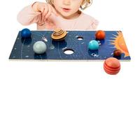 Kids Planet Puzzle Wooden Space Learning Toy For Preschool Children