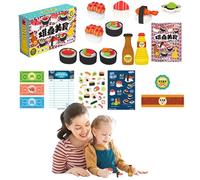 Kids Play Food, Realistic Cooking Toys Set, Colorful Cake Dessert Accessories, Kitchen Pretend Kit, Durable Educational Toy for Family Time, Home Role Play Classroom Fun