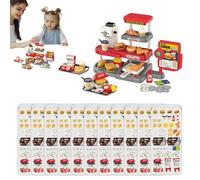Kids Play Kitchen, Grocery Store Toy, 31 x 22 x 8 cm, 12,2 x 8,66 x 3,15 pulgadas, diseño de transformador, luces y características de sonido, para interiores Pretend and Learning Fun