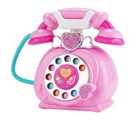 Kids Play Phone - Juego De Simulación, Teléfono Fijo con Cable | Ring Me Rotary Simulado con Música Y Narración De Cuentos para Niños Pequeños Y Niñas | Juguete Educativo para Teléfono Desarro