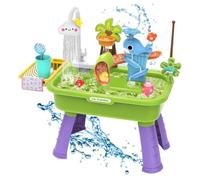 Kids Play Sink with Running Water | 54x29x53cm Electric Faucet Toy Set | Pretend Kitchen Water Play Table with Accessories | For ToddlēŘѕ Boys Girls Role Plays Learning Sensory Activity