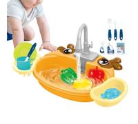Kids Play Sink with Running Water - Kitchen Pretend Toy For Girls Boys