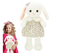 Kids Plush Bunny, Stuffed Animal Bunny Doll, Soft Cushion Pillow, Easter Ornament, Ideal for Living Room, Girlfriend, Wife Present, PP Cotton, 15.75/21.65 In.