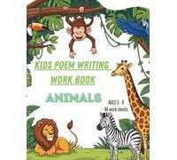 Kids Poem Writing Book: A Fun Poem Writing Notebook for Kids with Cute Cartoon Animals