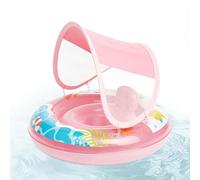 Kids Pool Float | Inflatable Breathable Ring with Detachable Canopy | Kids Swim Float | For Beach Lake River Water Summer Party Games Dock Inside Outdoor Surfing