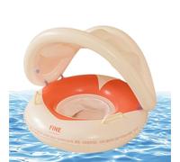 Kids Pool Float - Sun Protection Inflatable Water Raft, Kids Swimming Float with Removable UPF 50+ Canopy, Safety Seat Water Lounge, Anti-Swimming Ring, Inflatable Raft for Summer Outdoor Play