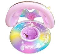 Kids Pool Ring - Inflatable Swimming Ring with Canopy - Pool Float Tube Inflatable | for Kids Boys Girls Garden Backyard Courtyard Patio Beach