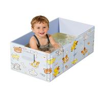 Kids Portable Bath Tub - Foldable Leakproof Bathtub, Basin Stable Support Design for Travel Compact Bath Tub for Indoor Bathroom Shower SPA Use RV Balcony Outdoor Bathing