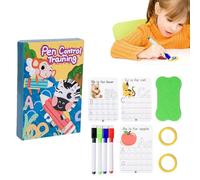 Kids Practice Copybook - Cuaderno de entrenamiento para niños de 3 a 5 años (5,9 x 8,6 x 1,3 pulgadas)