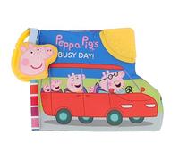 Kids Preferred Peppa Pig - Libro suave con cintas, esquina de mordedor, chirriador, páginas arrugadas, solapas, clip para llevar, a partir de 0 meses, 6.5 pulgadas