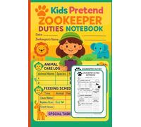 Kids Pretend Zookeeper Duties Notebook - Pocket Size: Zoo Keeper Activity & Role Play Note Book | Pretend Zoo Duty Sheets | Kids Animal Care Journal