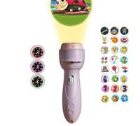 Kids Projector Toy - Learning Torch, 24 Pattern Slide, Educational Image Flashlight, Handheld Mini Cinema | Nursery Night Light, Ceiling Projection For Home Room Boys Girls