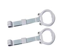 Kids Pull Up Rings - 2 Pieces Play Pen Pull Up Handles, Walking Assistant and Portable Activity Toys, Safety Exercise Bed Stand Ups for Boys and Girls, Fun Learning & Motor Skill Development