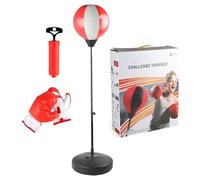 Kids Punching Bag with Gloves, Punching Bag Set with Stand and Ball, PunchingBag with Adjustable Height Stand For Adults Over 13 Years Old Teenager