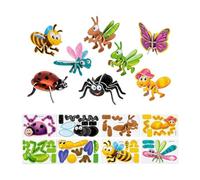 Kids Puzzles - 13x7.5x0.25cm Educational Cartoon Animal Jigsaw Toys, 3D DIY and Jungle Animal Puzzle Game, Creative Art Craft Puzzle Toy For Home Kindergarten Birthday