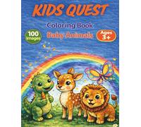 Kids Quest - Coloring Book : Baby Animals (Ages 3+) (Kids Coloring Book by KidsQuest)