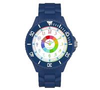 Kids Reloj de Aprendizaje Infantil Niño Niña,Relojes para Niña, Analógico Reloj de Pulsera Aprendiendo Relojes,Time Teacher para Niñas, Movida de Cuarzo,Impermeable 3ATM