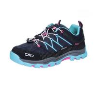 Zapatillas CMP Rigel Low WaterProof negro azul celeste infantil - 28