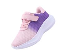 Kids Running Trainers Boys Girls Black/Pink School Shoes Sports Soft Soled Elastic Cushion PE Walking Sneakers Teen Girl Boy Football Golf Tennis Footwear