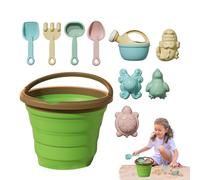 Kids Sand Toys - Building Set for Outdoor Play | Creative Sand Building Experience with Bucket Shovel, Beach Castle Kit, Rake Molds Portable Beach Pool Travel Playset for Kids Ages 3 Plus