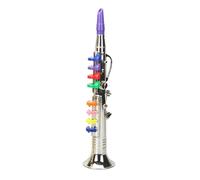 Kids Saxophone, Musical Sound Toy, with 8 Colored Note Keys, Suitable to Teach Basic Songs, Educational Trumpet Instrument for Children Use, Lightweight Material Build