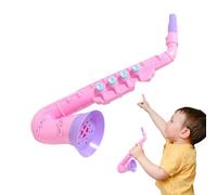 Kids Saxophone Toy, Fun Music Instrument, 9.84x3.93x2.36in Simulation Horn with Sound, Early Educational Play Tool with Style, Mini Performance Prop for Boys Girls Children Party Preschool Classroom