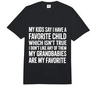 Kids Say I Have a Favorite Nope It's My Grandbabies - Comfort Colors Adult Heavyweight T-Shirt