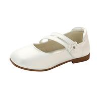 Kids Sequins Dress Flats Soft Ballet Jazz Dance Shoes Teen Girls Silver Glitter Princess Mary Jane Shoes Childen Sparkly Shiny Party Sandals for Birthday Wedding Prom