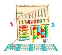 Kids Shape Sorter, Wooden Sensory Toy, Number Sorting Game, Multifunctional Educational Activity, for Preschool, Kindergarten, Travel, Home Learning, School Desk Play
