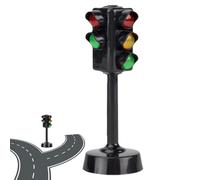 Kids Signal Light - Traffic Play Toy, decoración de pared retro | Modelo de tráfico en miniatura interactivo con LED brillante, características para niños Education Gift Papel Actividades Activas