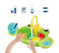 Kids Sink - Running Water Playset, Electric Parrot Bathing Toy with Automat