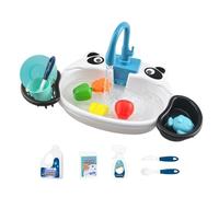 Kids Sink with Running Water - 40 x 25 x 21 cm Electric Bird Bath | Kitchen Pretend Play Set | Water Sink for Boys Girls Preschoolers Backyard Patio Beach Camping Daycare Home Bathroom Playroom