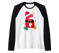 Kids Six Seven Christmas Pajamas 67 Meme Xmas PJs Camiseta Manga Raglan