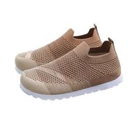 Kids Slip on Trainers Boys Girls Mesh Wide Fit School Shoes Sports Soft Soled Air Cushion PE Running Walking Sneakers Teen Girl Boy Football Golf Tennis Footwear