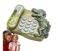 Kids Smart Phone - 17x5x15cm ABS | Electronic Cartoon Dinosaur Pretend Play Telephone | Kids Early Education Story Phone Toy | Interactive Educational Pretend Play Learning Toy For Children Age 3+ Use
