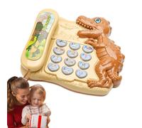 Kids Smart Phone - 17x5x15cm ABS | Electronic Cartoon Dinosaur Pretend Play Telephone | Kids Early Education Story Phone Toy | Interactive Educational Pretend Play Learning Toy For Children Age 3+ Use